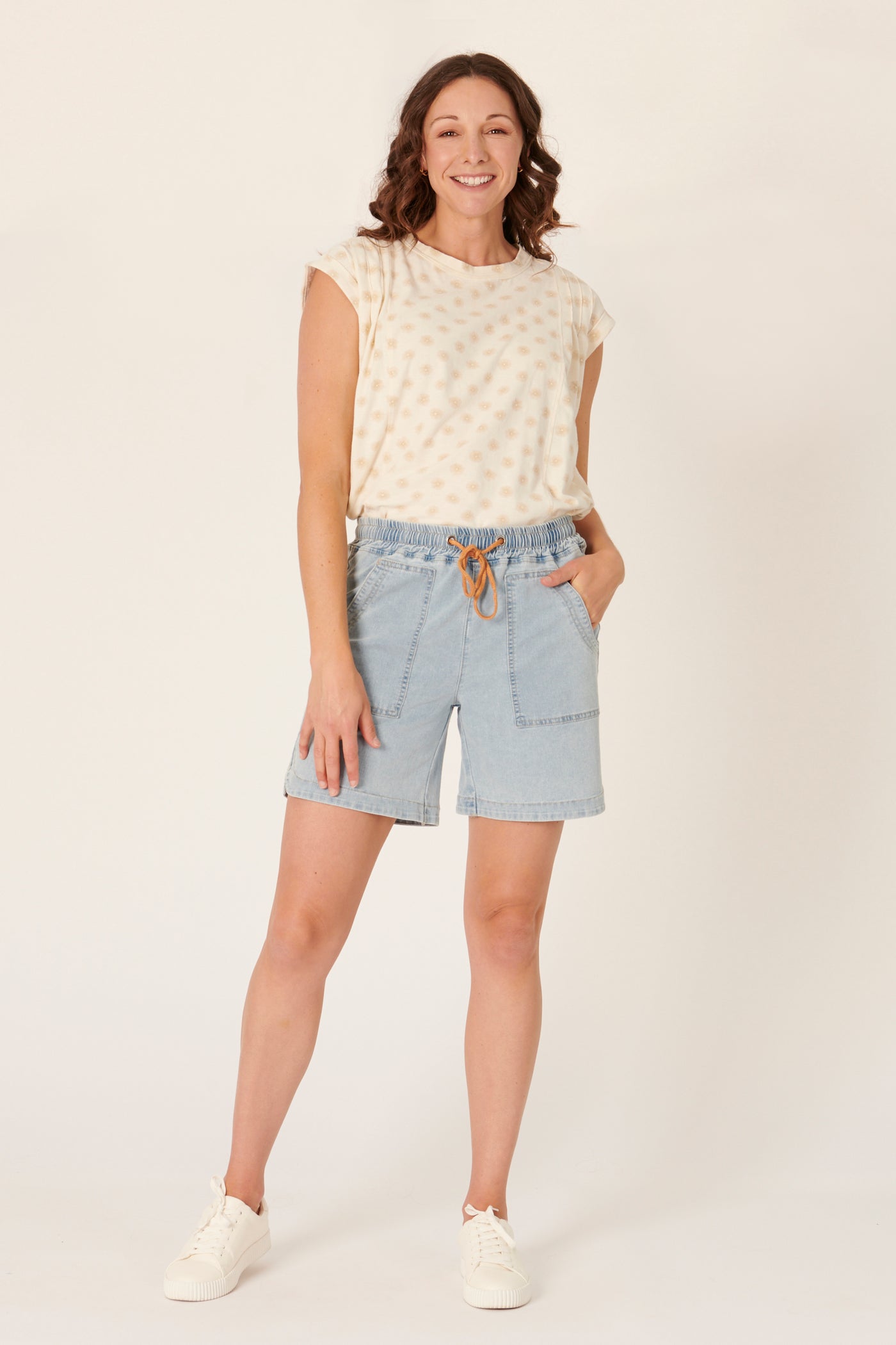 The LABoratory - Beach Shorts - Light Blue - Womens Fashion