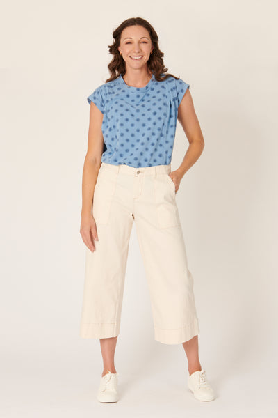 The LABoratory - Wide Cuff Culotte - Dove - Womens Fashion