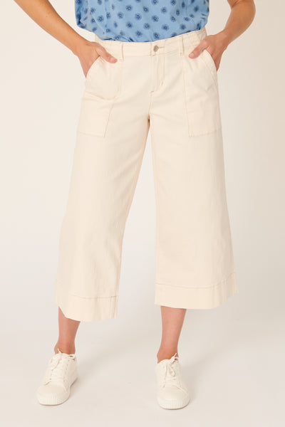 The LABoratory - Wide Cuff Culotte - Dove - Womens Fashion