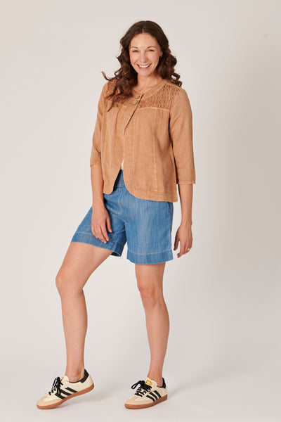 The LABoratory - Panel Jacket - Toffee - Womens Fashion