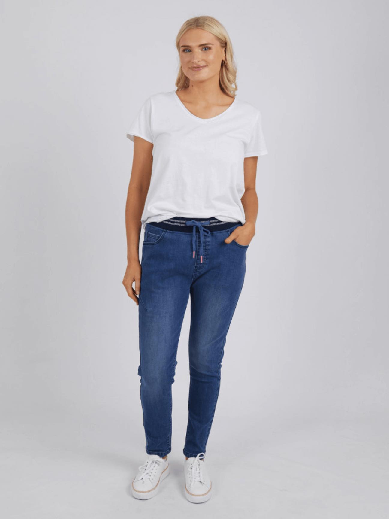 Elm - Melody Denim Jogger - Womens Fashion