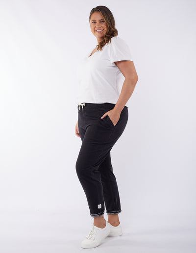 Elm - Rickety Pant - Black - Womens Fashion