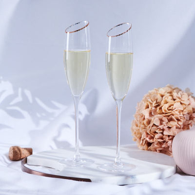 Elegance Stemmed Champagne Flutes