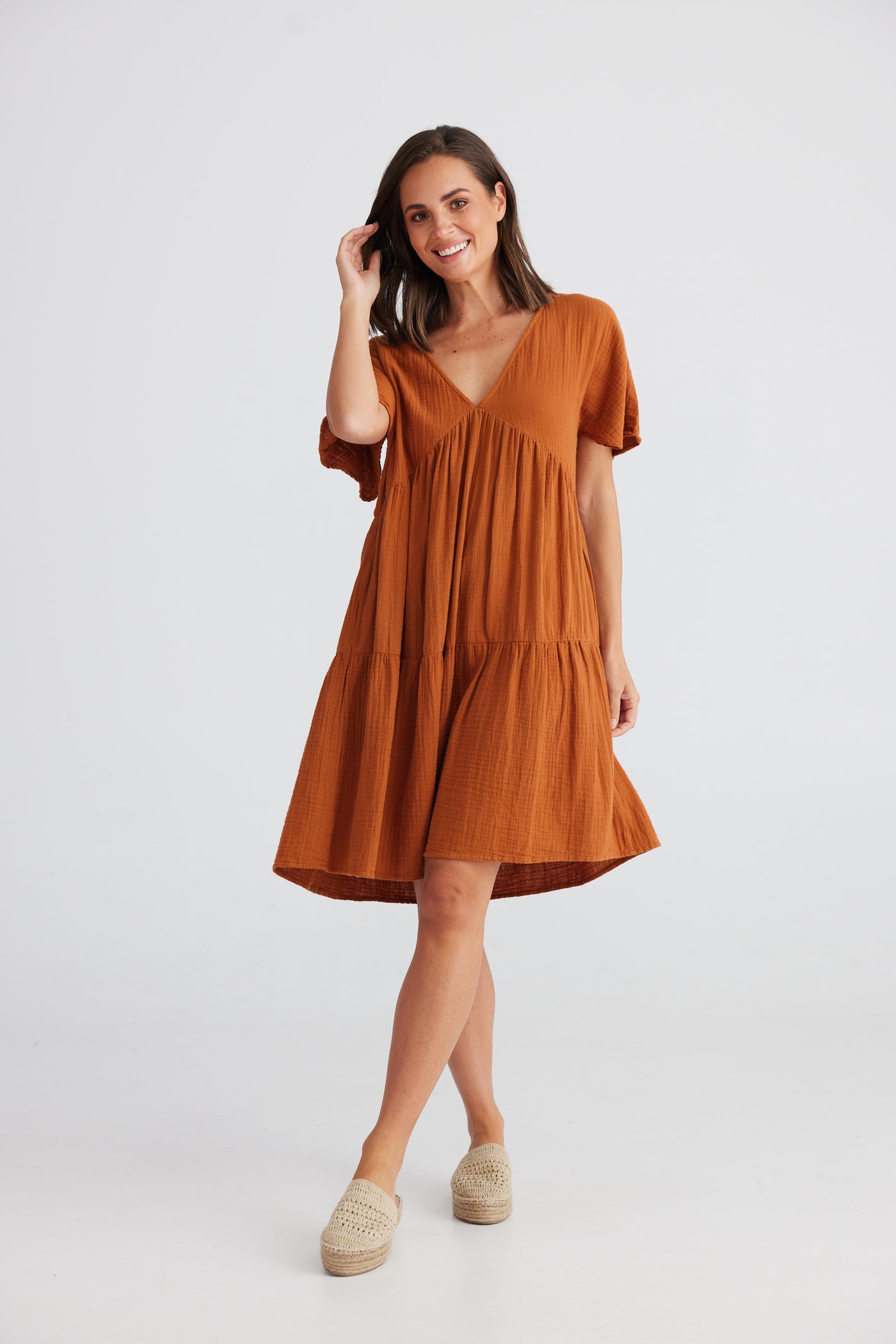 Holiday - Lola Dress - Copper - Womens Fashion