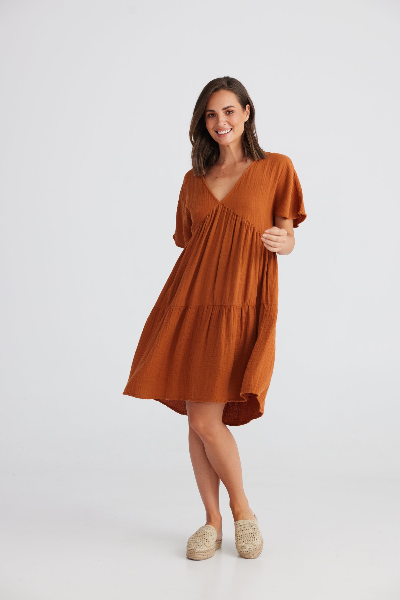 Holiday - Lola Dress - Copper - Womens Fashion