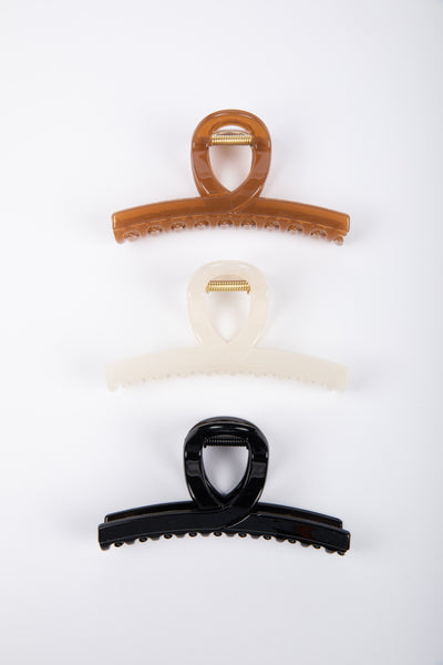 Slider Hair Claw - Caramel Gloss