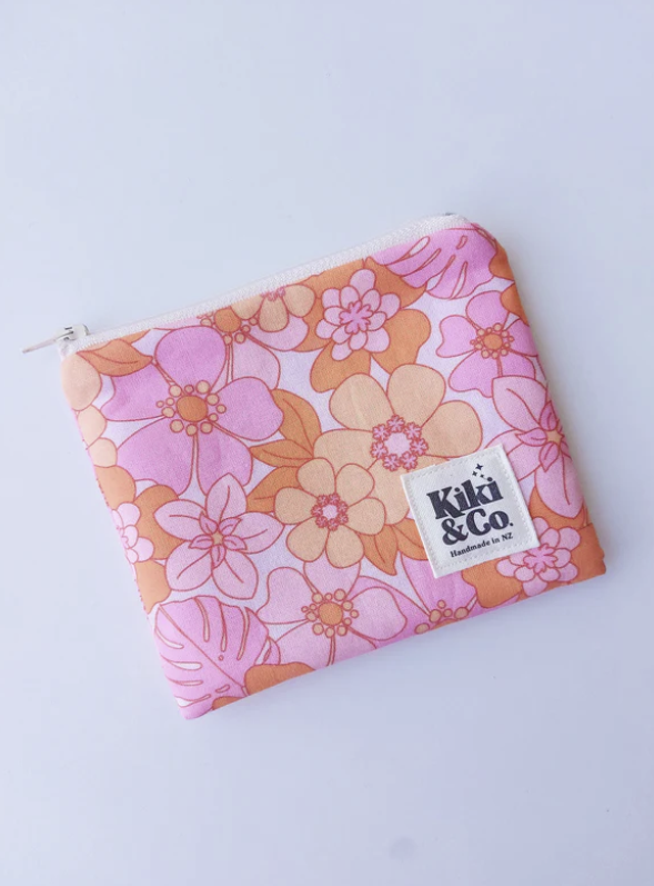 Small Zipper Pouch - Tropical Pink