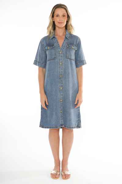 Jump - Willow Denim Dress - Womens Fashion