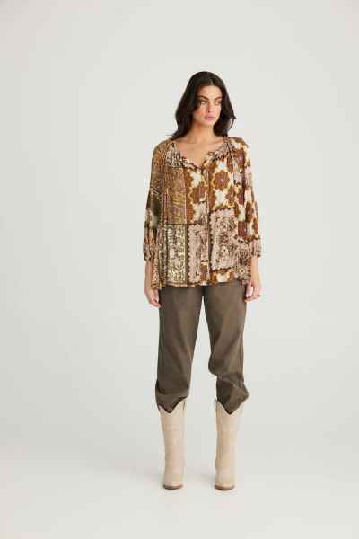 Talisman - Aquarius Top - Paisley Gardens - Womens Fashion