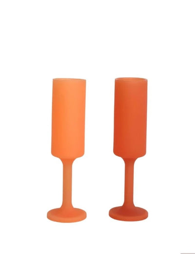 Seff | Terra + Peach | Champagne Flutes