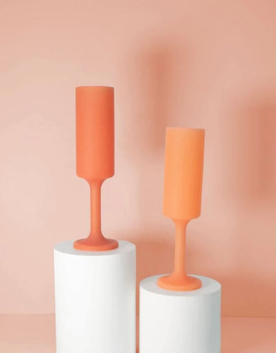 Seff | Terra + Peach | Champagne Flutes