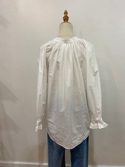 Millie Ruffle Sleeve l White