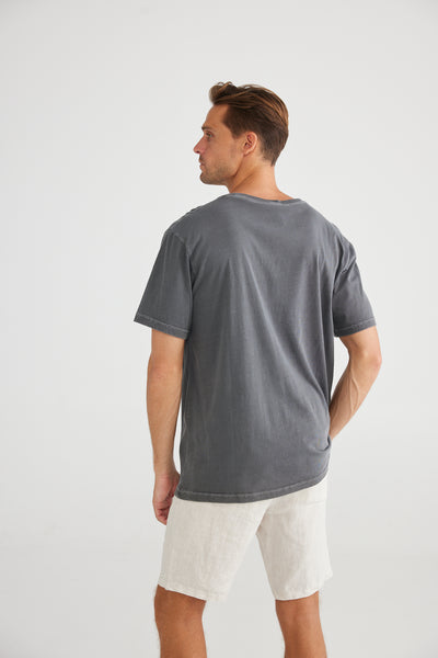 SURF TEE - CHARCOAL