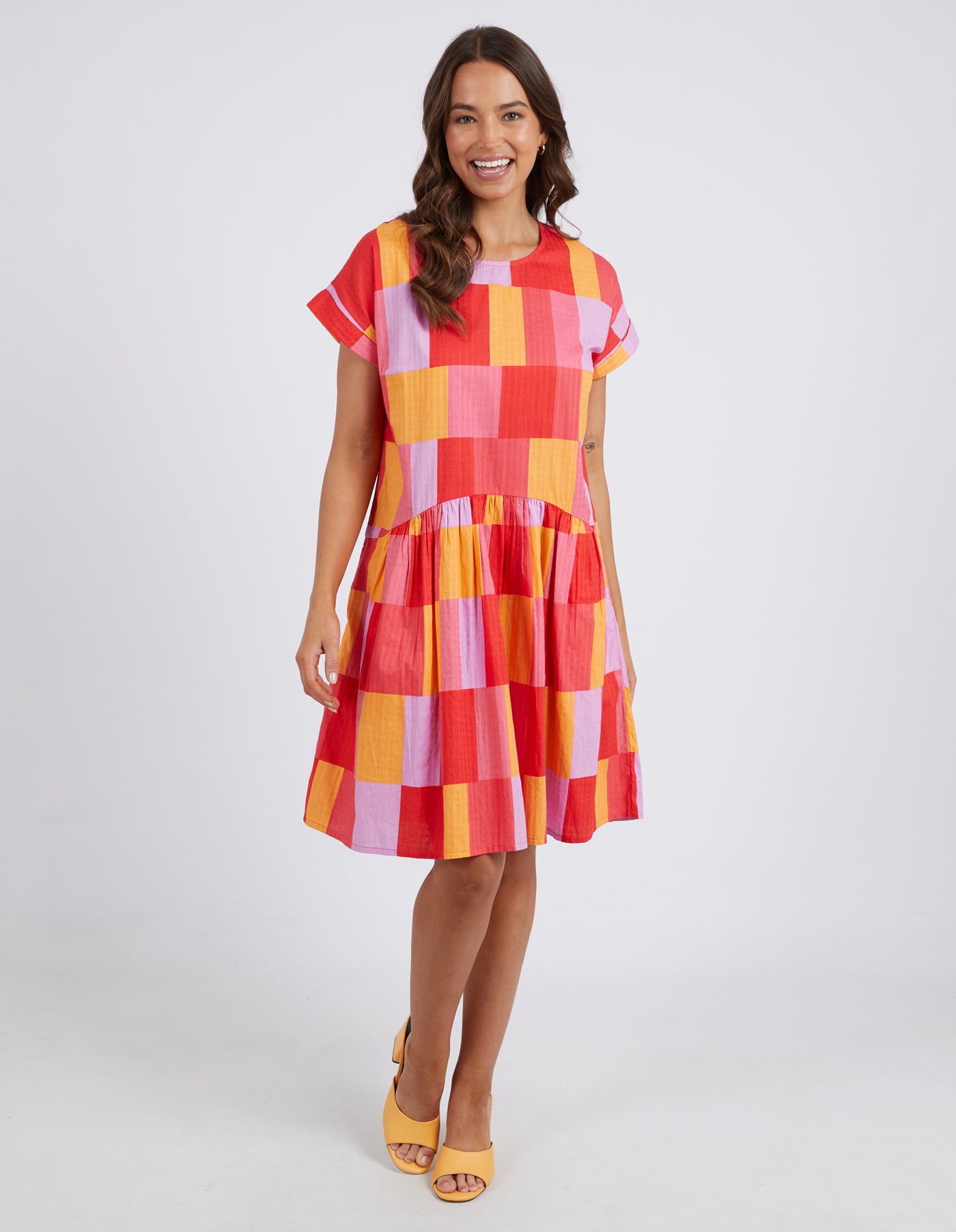 Soleil Check Dress