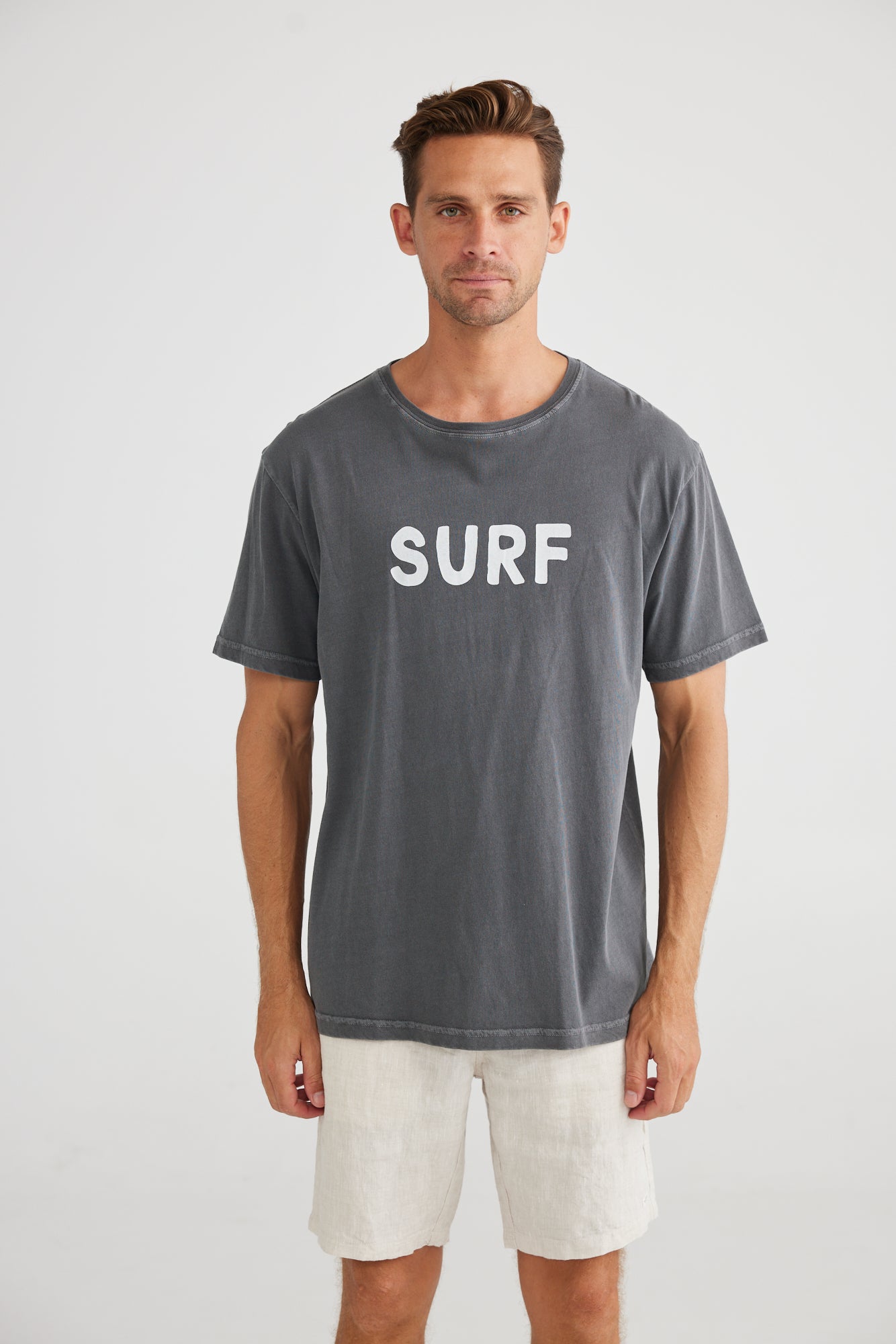 SURF TEE - CHARCOAL