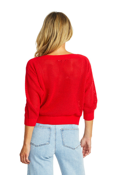 Ellie Open Knit Top | Poppy