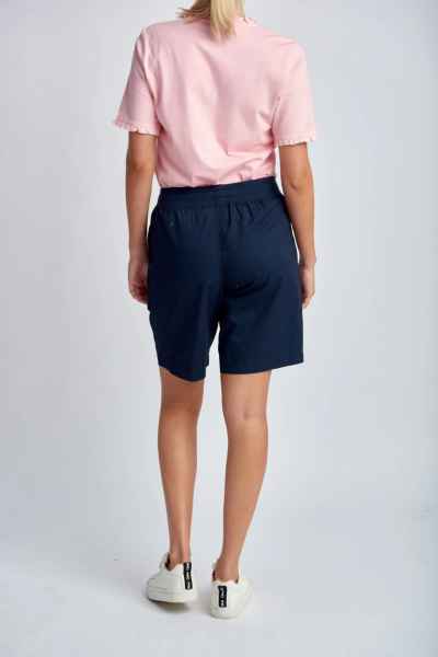 Goondiwindi Cotton - Relaxed Cotton Shorts - Navy - Womens Fashion