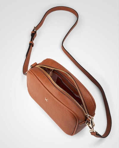 MONICA CAMERA CROSSBODY BAG - Tan