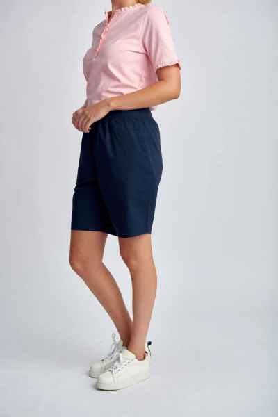 Goondiwindi Cotton - Relaxed Cotton Shorts - Navy - Womens Fashion