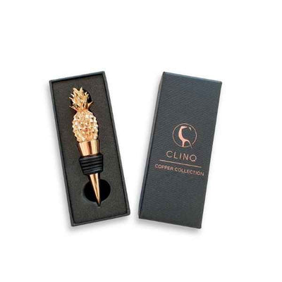 Pineapple Rose Gold Bottle Stopper