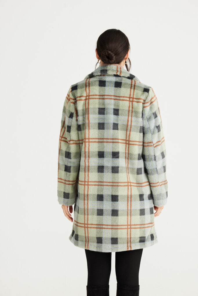 Jungle Coat | Sage Check