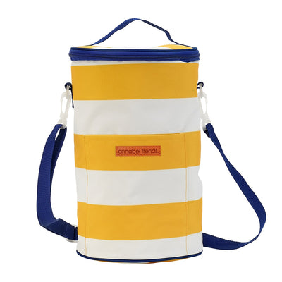 Picnic Cooler Bag  Barrel (tall) – Yellow Stripe